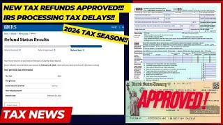 2024 IRS TAX REFUND UPDATE - NEW Refunds Approved, Delays, Tax Transcript Codes, Topic Codes