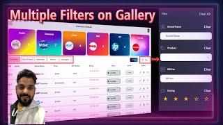 PowerApps Multiple Filters on Gallery | Modern Filter Pane UI Design PowerApps | Inventory Part - 4