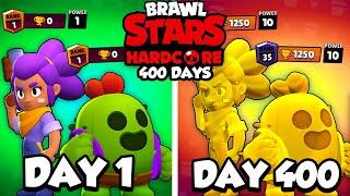 We Survived 400 Days in HARDCORE Brawl Stars..