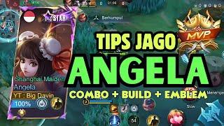 CARA MAIN ANGELA EMBLEM BARU! COMBO ANGELA + BUILD ANGELA TERBARU 2024 ! ANGELA ROAMER GAMEPLAY