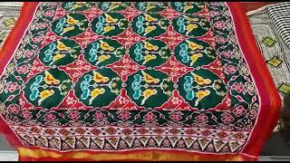 dubbal ikkat patola saree | red green patola saree | neelkamal patola saree | #patola #viral #shorts