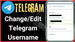 How to change telegram username on Android 2024 | How to change your name on telegram account