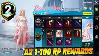  Finally, A2 Royale Pass 1 to 100 Rewards, Upgrade Emote & Gun Skins All Leak is here in BGMI\PUBGM