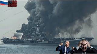 Admiral Kuznetsov! Russia's Largest Aircraft Carrier Sunk by Surprise US Intercontinental Missile A