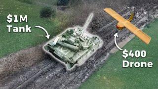 Ukraine's flat-pack cardboard drones destroying Russian tanks