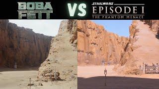 Podrace Track Boba Fett vs Phantom Menace Star Wars