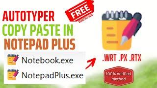 #notepadplus Autotyper || image to Notepad Plus convert || Notepad Pixcel and starttxt || Free Demo