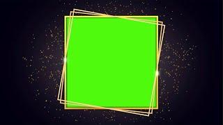 Photo Transition Green Screen Effect on Particle  Dark Background