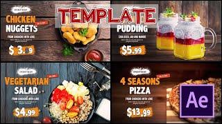 Spot Publicitario FAST FOOD - Restaurant  COMIDA Rapida | Template AFTER EFFECTS GRATIS