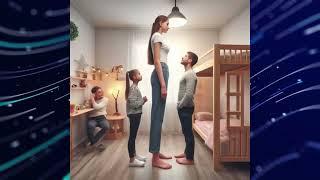 When the daughter becomes taller then her parents