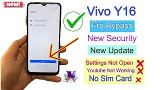 Vivo Y16 Frp Bypass New Security 2024 | Frp Bypass 100% Working | Y16 Frp Bypass without pc