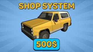 Unity SHOP SYSTEM Tutorial