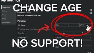 How to change your age on Roblox under 13 [NO SUPPORT]