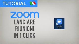 Zoom Tutorial #30 — Avviare riunioni in 1 click