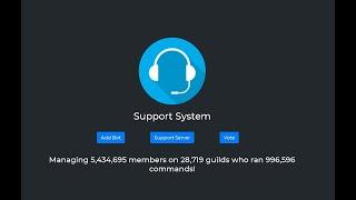 Der Support-System Bot einfach erklärt - German Tutorial (Discord Ticket system)