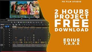 2 Hours Cinematic Cut to Cut Automatic Wedding Project Free Download | PE Film Studio | Edius