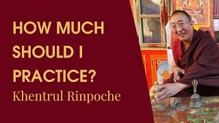 How Much Do I Need to Practice Dharma? | Khentrul Rinpoche