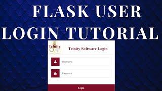 flask user login with MySQL tutorial