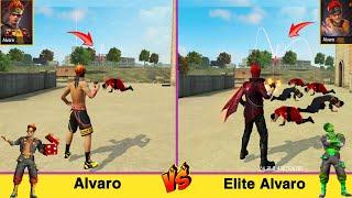ALVARO VS ELITE ALVARO ABILITY TEST FREE FIRE // GARENA FREE FIRE