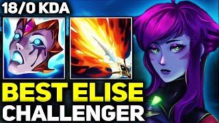 RANK 1 BEST ELISE IN THE WORLD CARRIES IN CHALLENGER! | Season 14 League of Legends