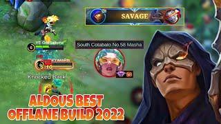 ALDOUS BEST OFFLANE BUILD 2022 AND OFFLANE ROTATION | ALDOUS BEST BUILD 2022