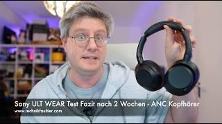 Sony ULT WEAR Test Fazit nach 2 Wochen - ANC Kopfhörer mit Bassoption