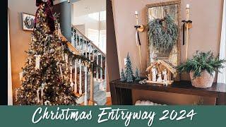 NEW CHRISTMAS 2024 DECORATE WITH ME | CHRISTMAS ENTRYWAY DECORATING IDEAS