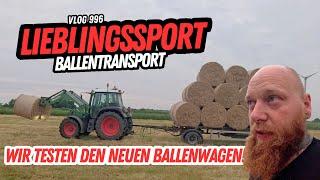 FarmVLOG#996 - Voller Einsatz für den neuen Ballenwagen