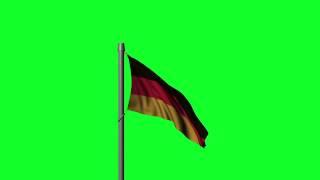 Green Screen German Flag