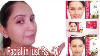 I Tried Rs.  40/-  Charm & Glow Herbal Facial Kit and This Happened! 