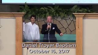 Daniel Troyer Baptism