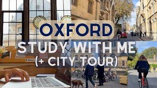 2-HOUR STUDY WITH ME | OXFORD CITY WALK | 60/10 Pomodoro | University of Oxford | Library sounds