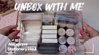 ASMR Unboxing | Huge AliExpress Stationery Haul Part 9