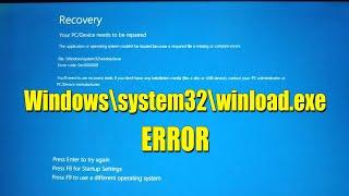 How to fix windows\system32\ winload.exe blue screen error in Windows 10/11