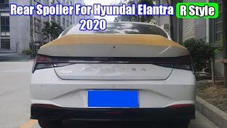 China Factory| Workblank Duckbill R Style Rear Spoiler For Hyundai Elantra 2020+ Review