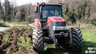 Lavori agricoli- Aratura CASE 115A FARMALL Agricultural work - Plowing CASE 115A FARMALL