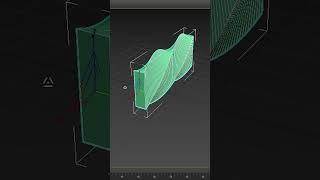 #shorts Parametric wall design in 3ds max 2024 | interior Wall design art 3ds max 2024 @zna_studio