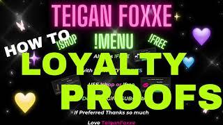 🪙HOW TO: UPLOAD LOYALTY PROOFS FOR  TeiganFoxxe & PromoFoxxe WALTHOUGH