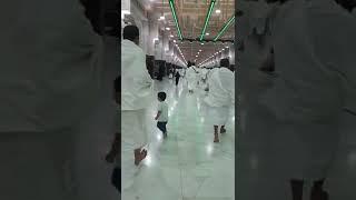 Aahil running between safa and marwah haram sharif mecca