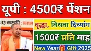 यूपी : 4500₹ पेंशन | वृद्धा, विधवा - दिव्यांग | UP Pension | Pension Kab Aayegi 2025 | UP News |