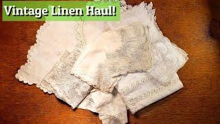 Vintage Lace and Linens Haul