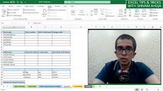 Flash Fill in MS Excel || Explained by Shivam Ahuja (Excel Expert)