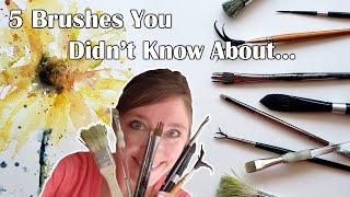 Five Brushes for Special Effects + Bonus - My All Time FAVORITE Brushes = - Watercolor Supplies 101