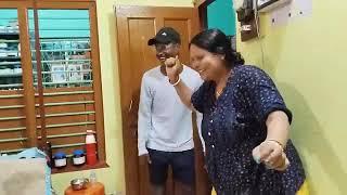 mom and son challenging videos #shortsfeed #vlog #youtube #1kcelebration #mom #son #facebook  #india