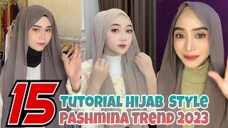 15 Tutorial Hijab Pashmina Trend 2023 Untuk Kondangan || Lamaran || Simple Anti Ribet 