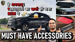 TATA NEXON BS6 MUST-HAVE ACCESSORIES with PRICELIST | 1 LAKH KA KHARCHA HO GAYA  