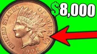 Super RARE 1908 Indian Head Pennies THAT ARE WORTH MONEY!!