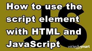 How to use the script element with HTML and JavaScript