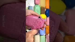 Soap cubes. Asmr soap cutting. Satisfying video @AsmrSoapSoul