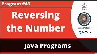 Java program to reverse the given number